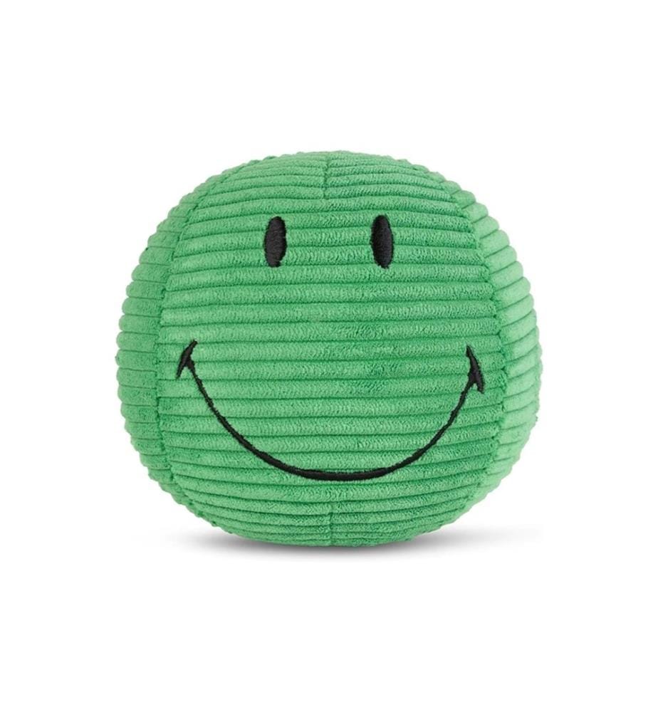 Bon Ton Toys - Peluche Smiley ECO velours côtelé vert 13 cm