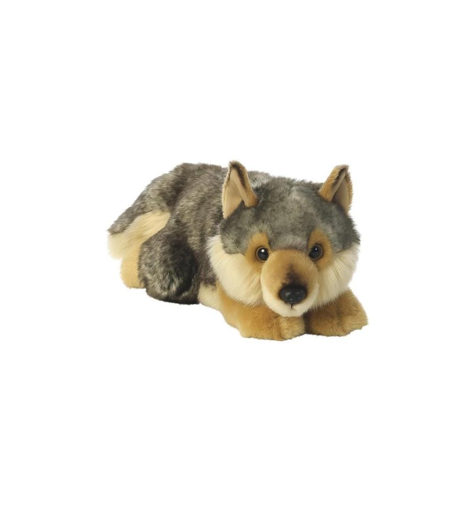 AURORA - Peluche MiYoni Wolf Lying 28 cm Peluche loup couché 28 cm