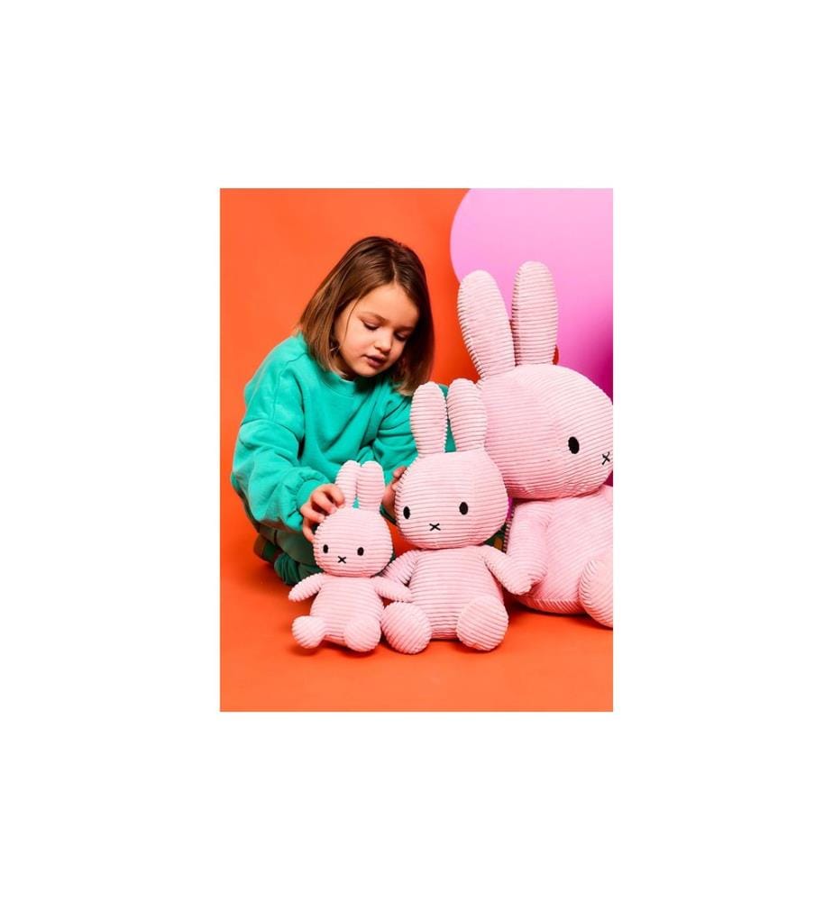 Bon Ton Toys - Miffy ECO Velours côtelé rose 33 cm
