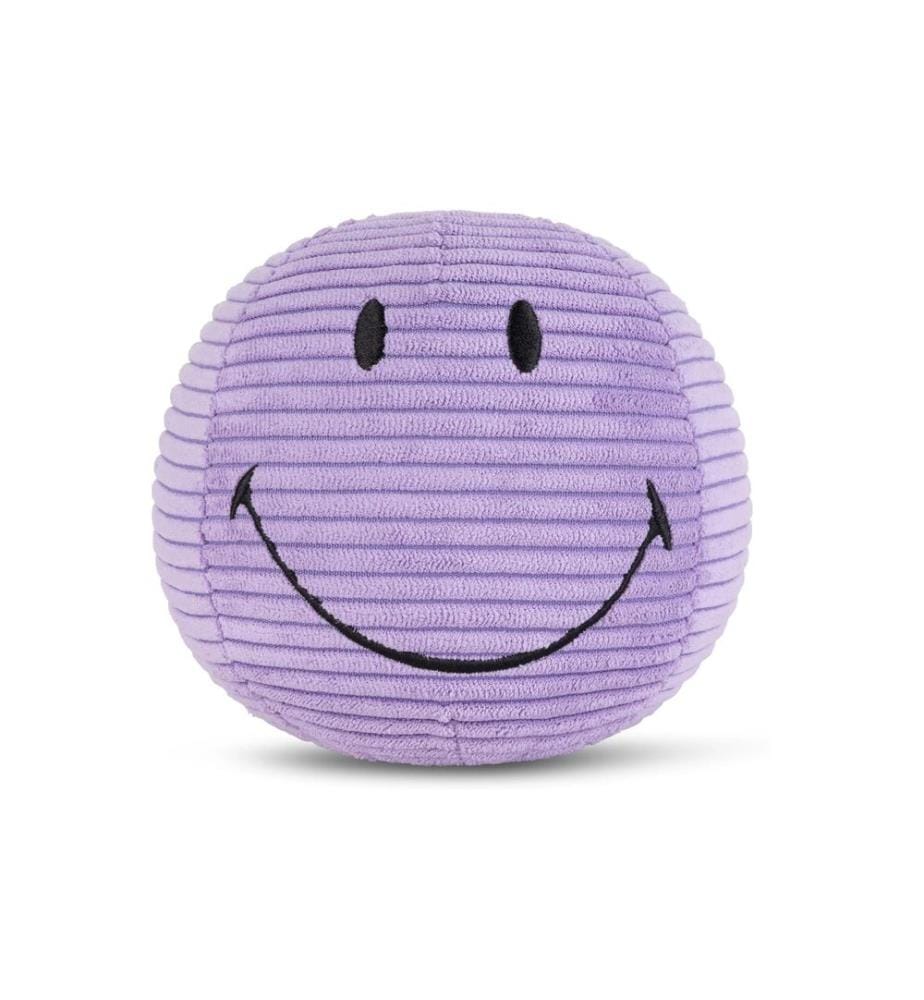 Bon Ton Toys - Peluche Smiley ECO velours côtelé lilas 13 cm