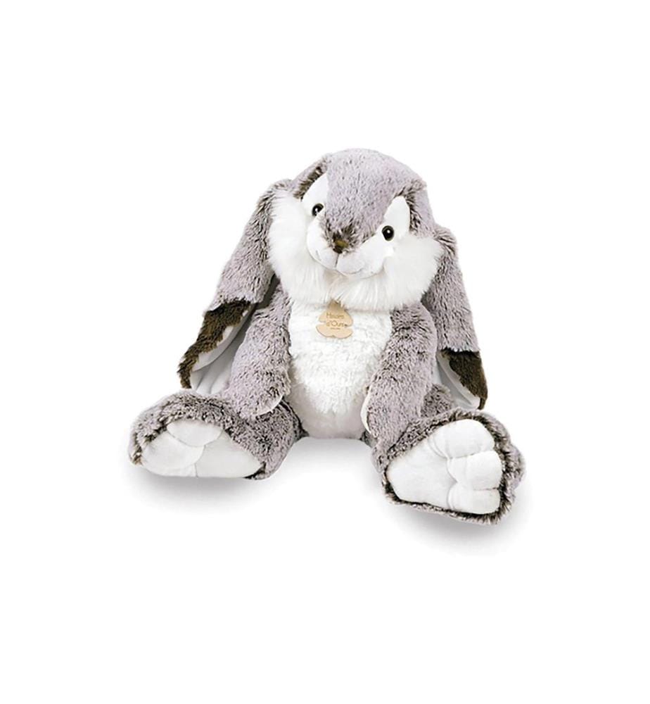 DOUDOU ET COMPAGNIE - Peluche Lapin Marius souple avec boîte cadeau 30 cm