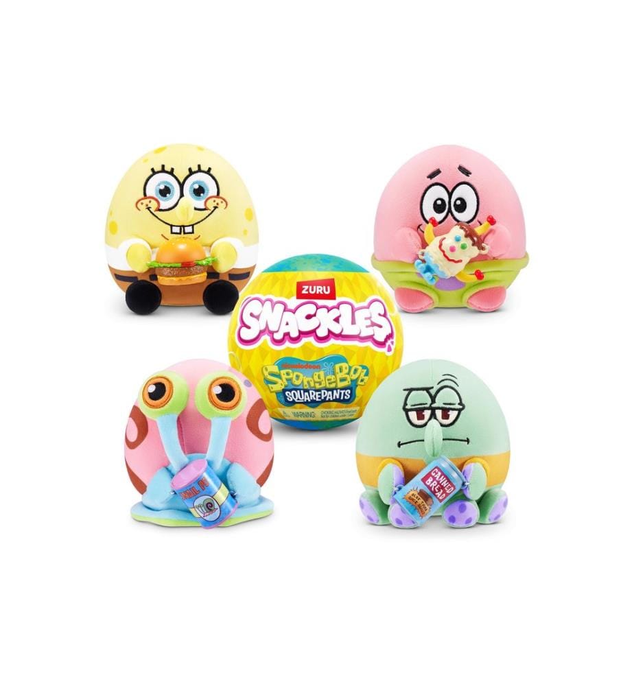 Zuru - Animal en peluche Snackles – Bob l'Éponge 5 assorti