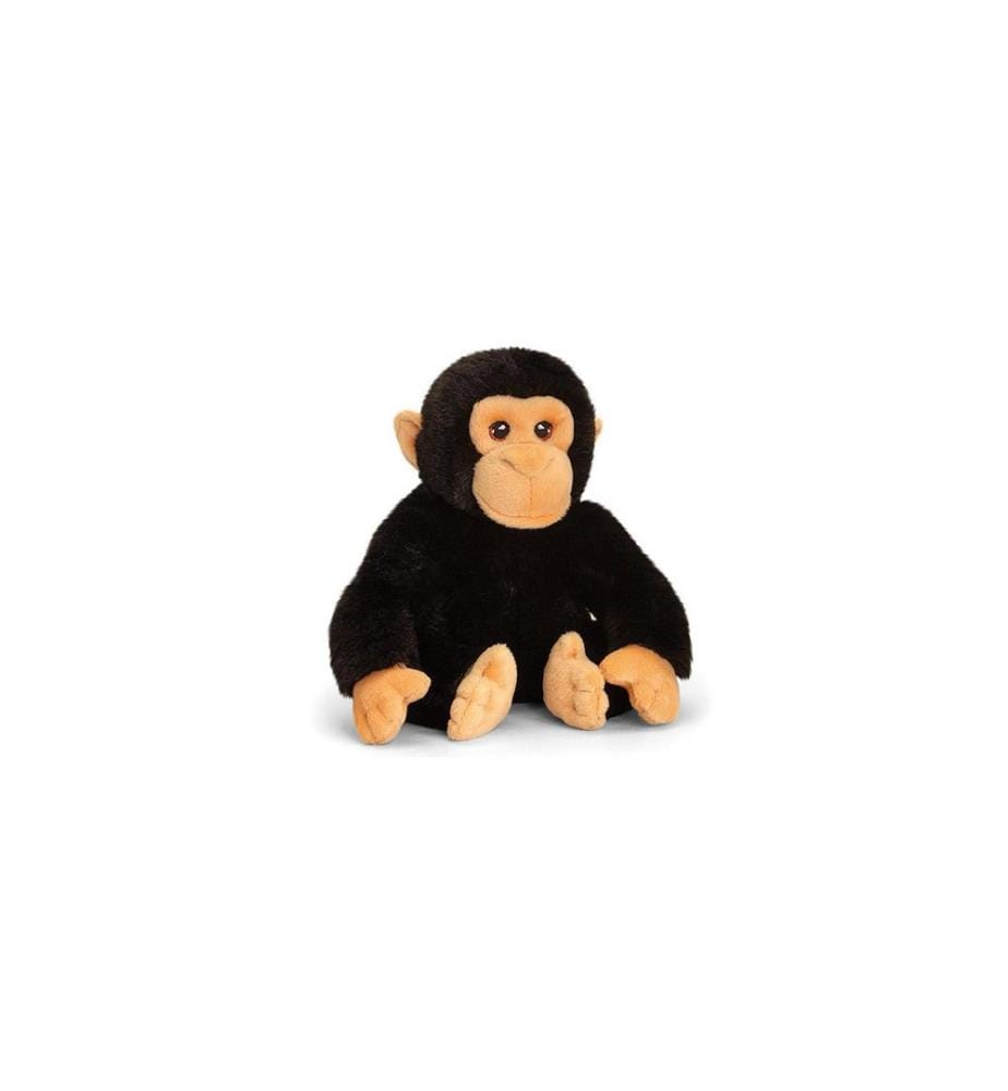 Keeleco - Animal en peluche Chimpanzé 18 cm
