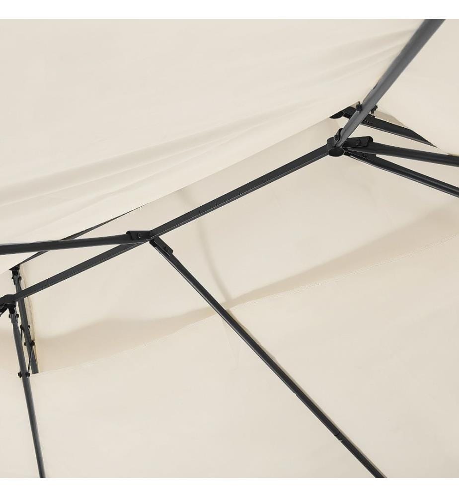 Pavillon COLOS Metall 400 cm 300 cm Beige