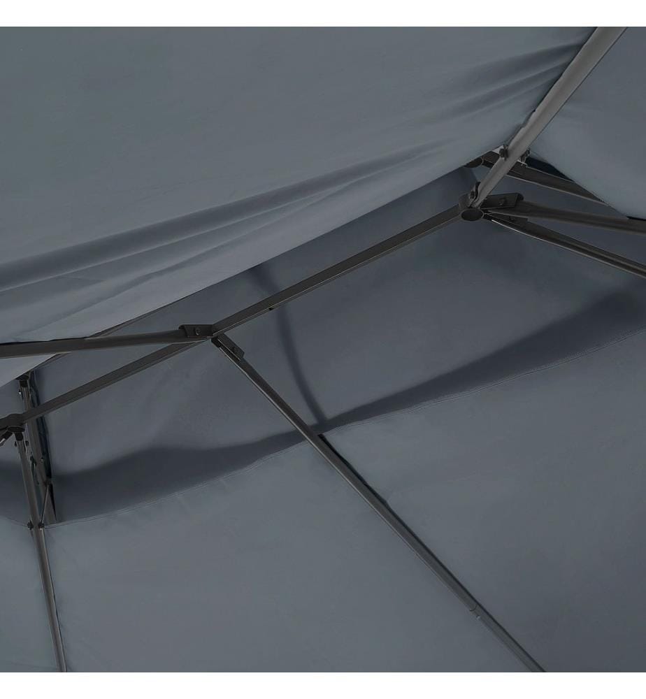 Pavillon COLOS Metall 400 cm 300 cm Graphitgrau