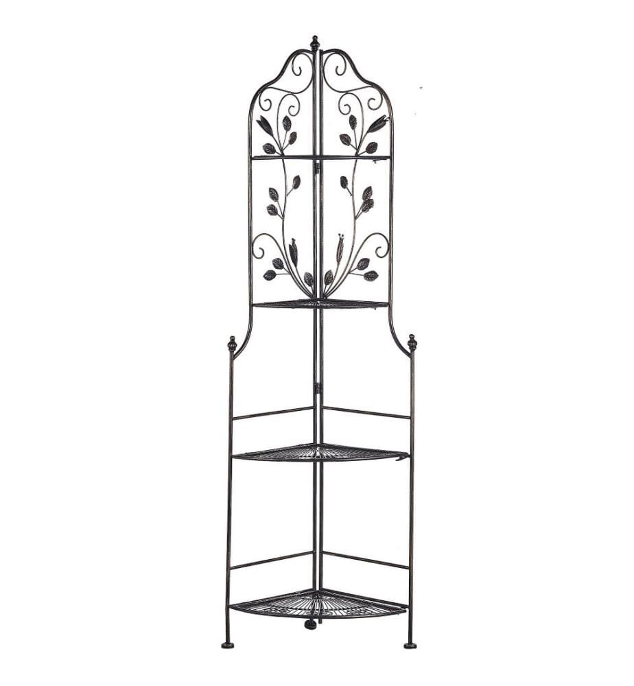 Eckregal SIDERNO Metall 35 cm 35 cm Schwarz