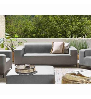 Gartensofa 2-Sitzer ROVIGO Grau