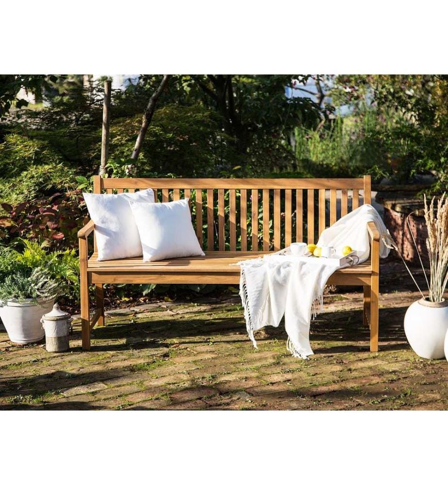 Panchina da giardino VIVARA 180 cm Legno di acacia certificato Marrone chiaro