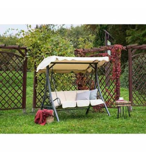 Balancelle de jardin GARBO Métal Beige