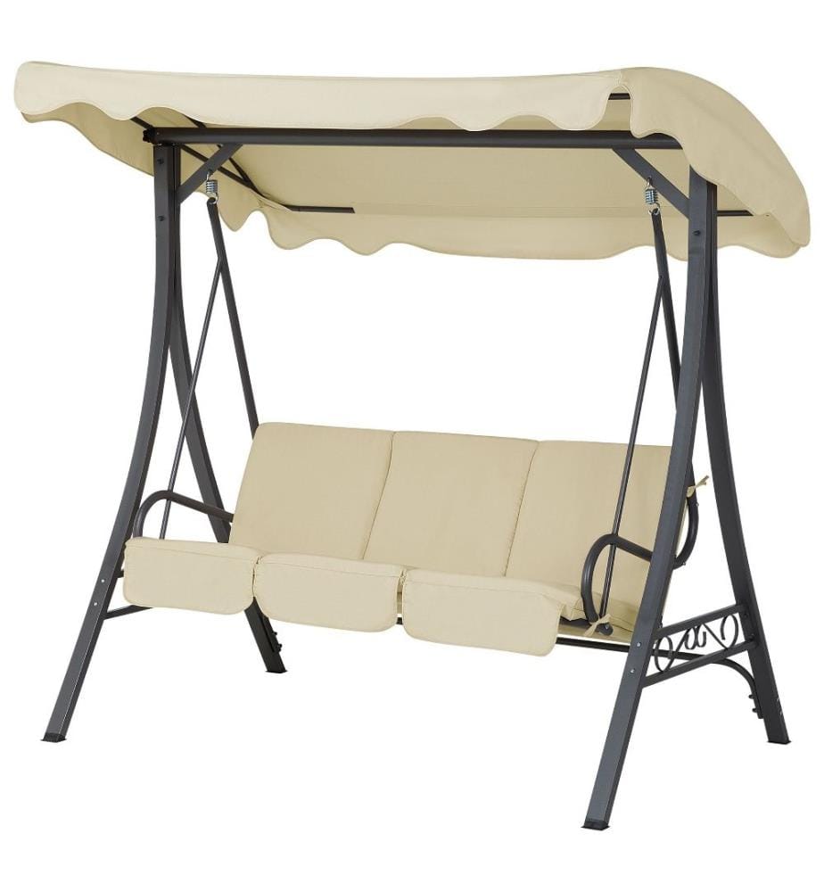 Dondolo da giardino GARBO Metallo Beige