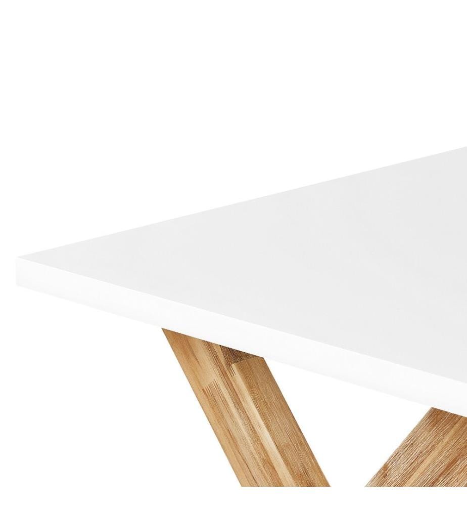 Panchina da giardino OLBIA 200 cm Cemento Bianco