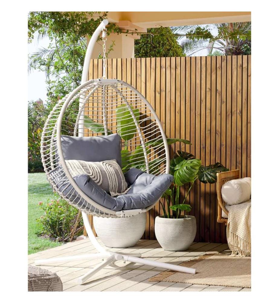 Fauteuil suspendu avec support ARCO Métal Blanc