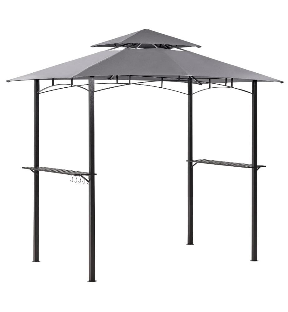 Pavillon NARO Metall 240 cm 148 cm Grau