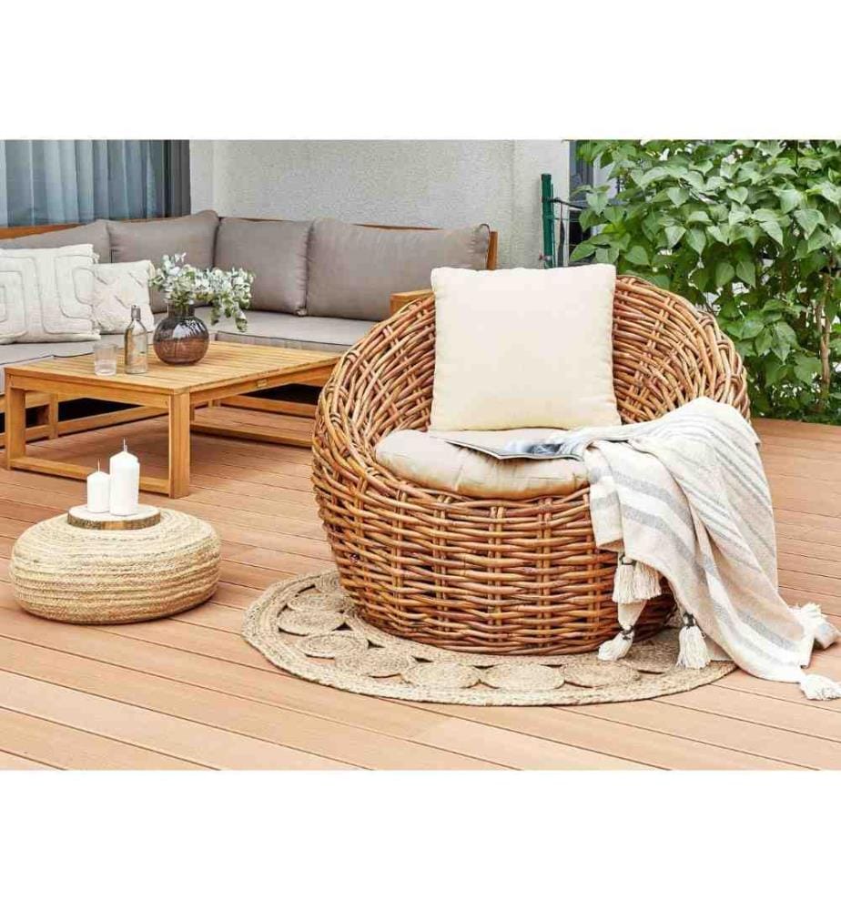 Chaise de jardin LERICI Rotin Naturel
