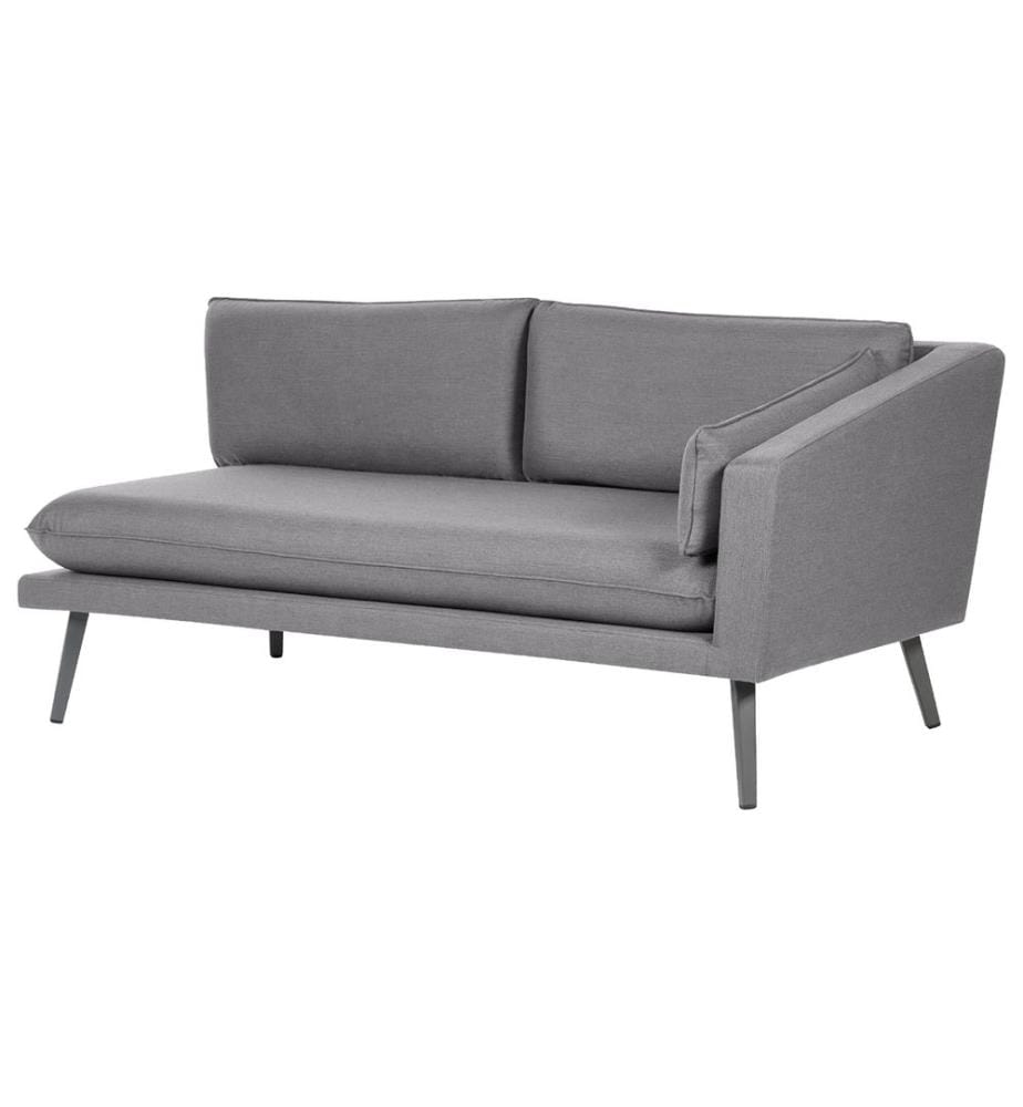 Gartensofa 3-Sitzer LORETELLO linksseitig Grau