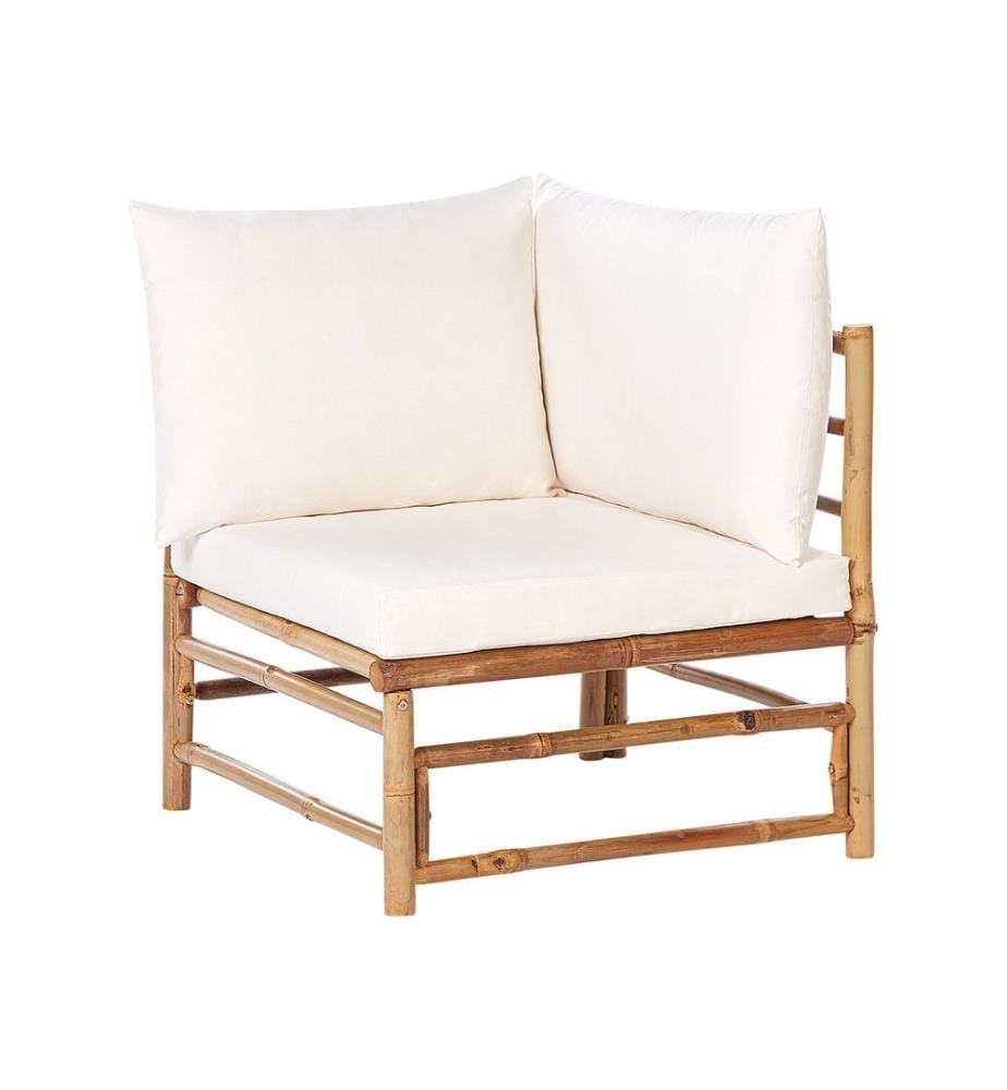 Garten-Eckmodul CERRETO Bambus Cremeweiss