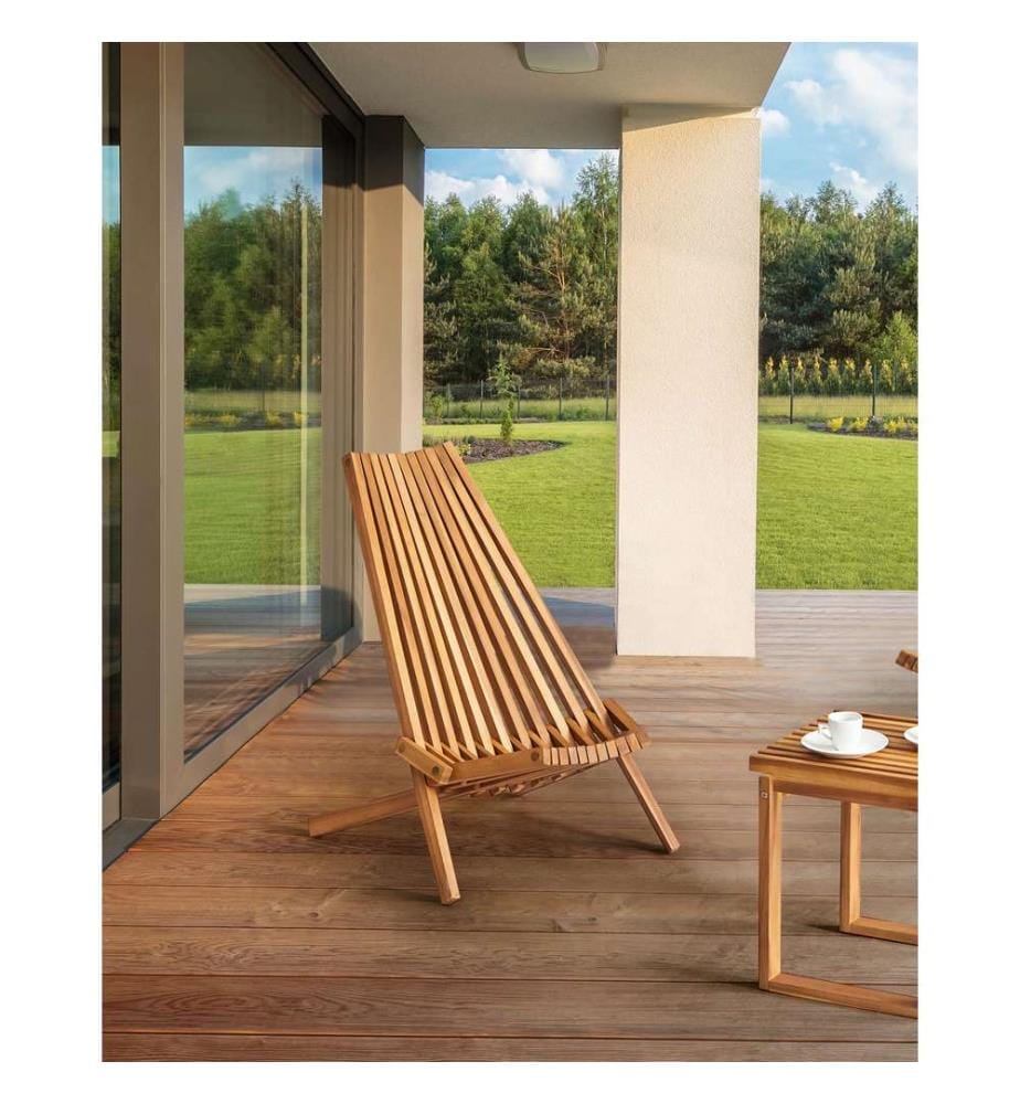 Gartenstuhl 2er Set BELLANO Akazienholz Braun