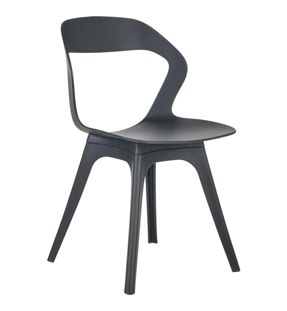 Gartenstuhl 4er Set LACHANIA Schwarz