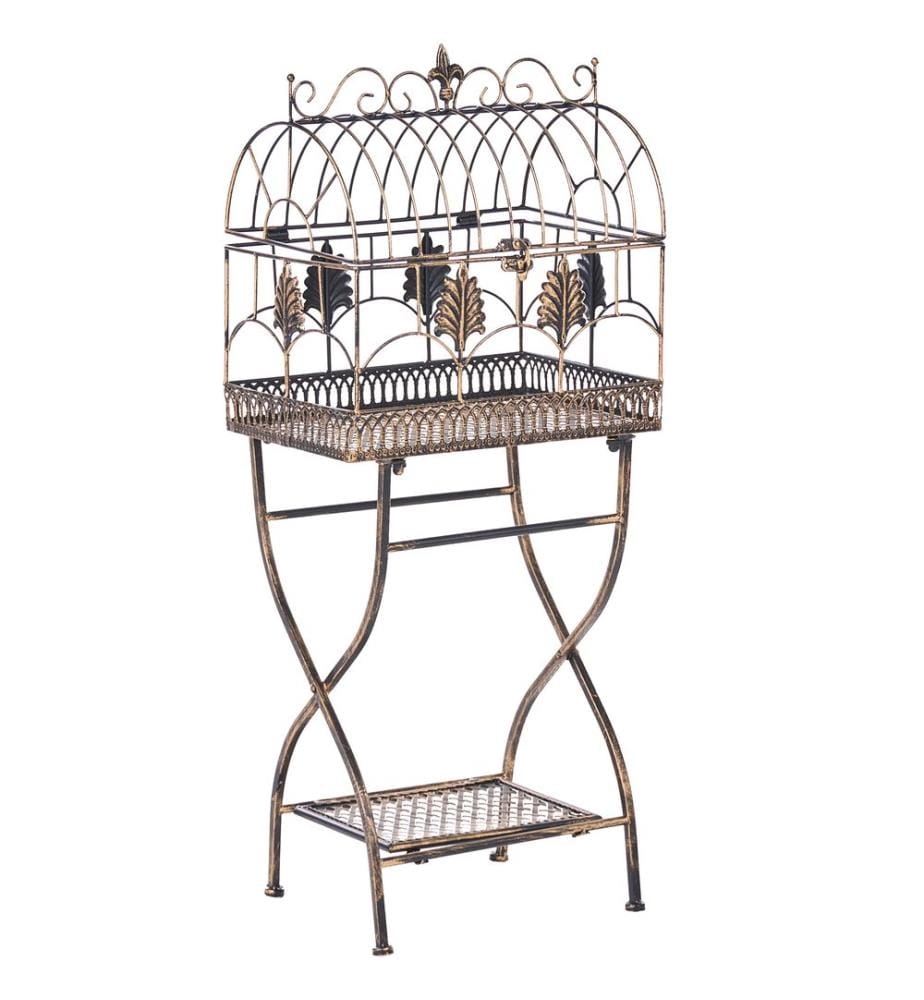 Set di 2 scaffali SICILY Metallo 43/37 cm 30/27 cm Nero