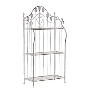 Regal VISANO Metall 59 cm 30 cm Grau