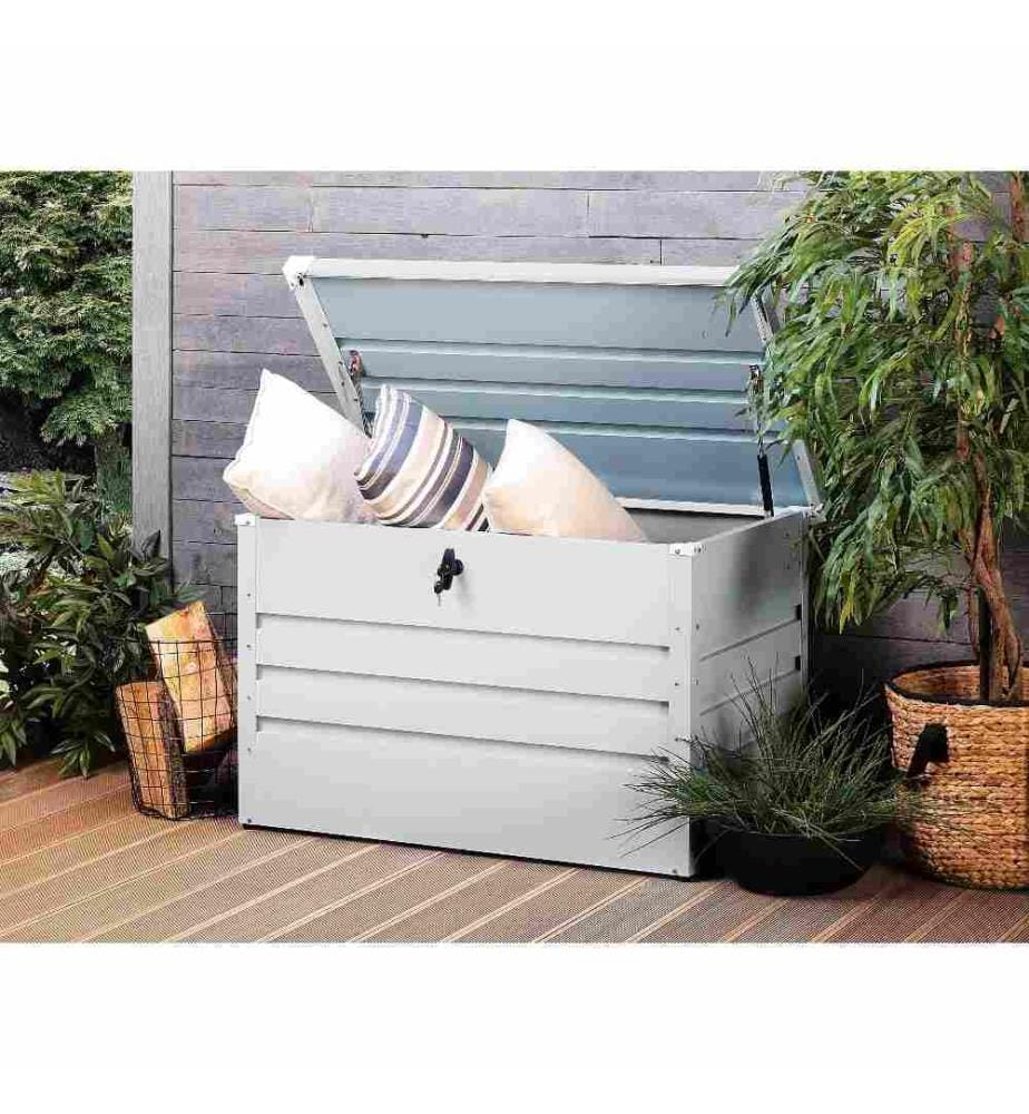Storage Box CEBROSA 100 cm 62 cm Light Grey
