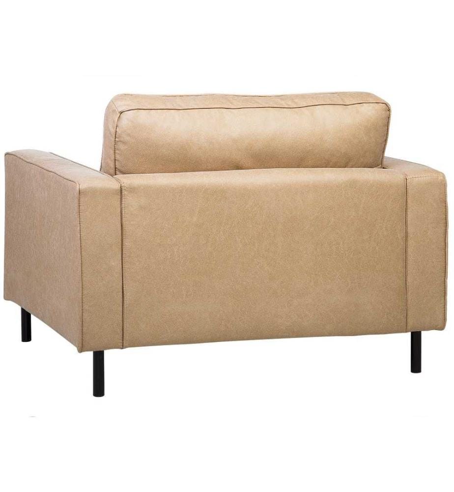 Fauteuil SAVALEN Cuir PU Beige