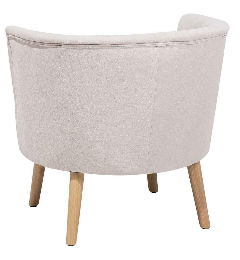 Sessel ODENZEN Stoff Cremeweiss