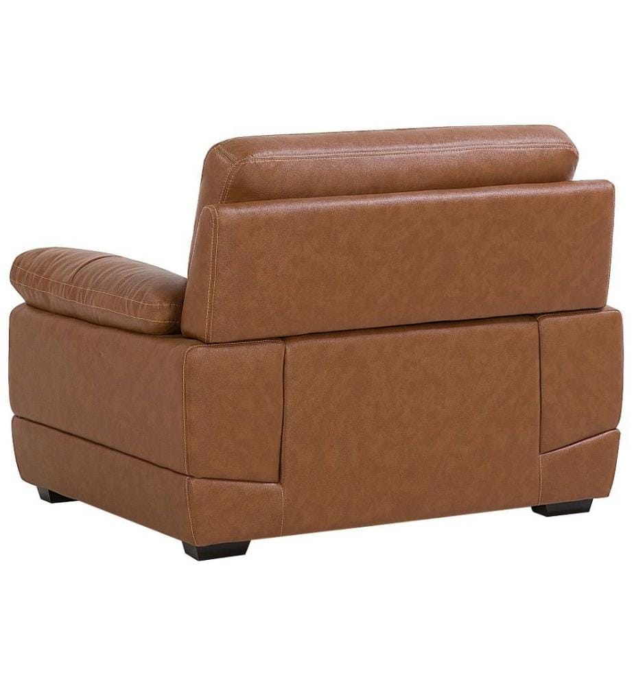 Sessel HORTEN Kunstleder Braun