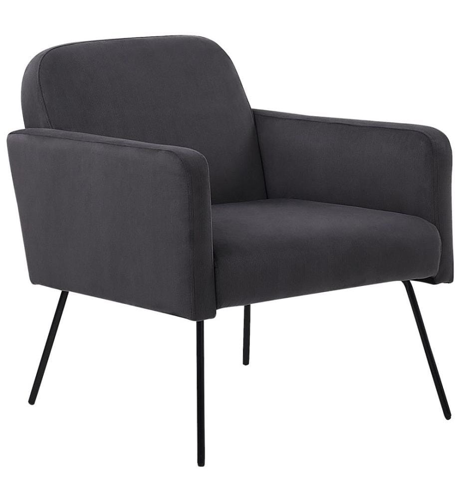 Sessel NARKEN Samtstoff Grau