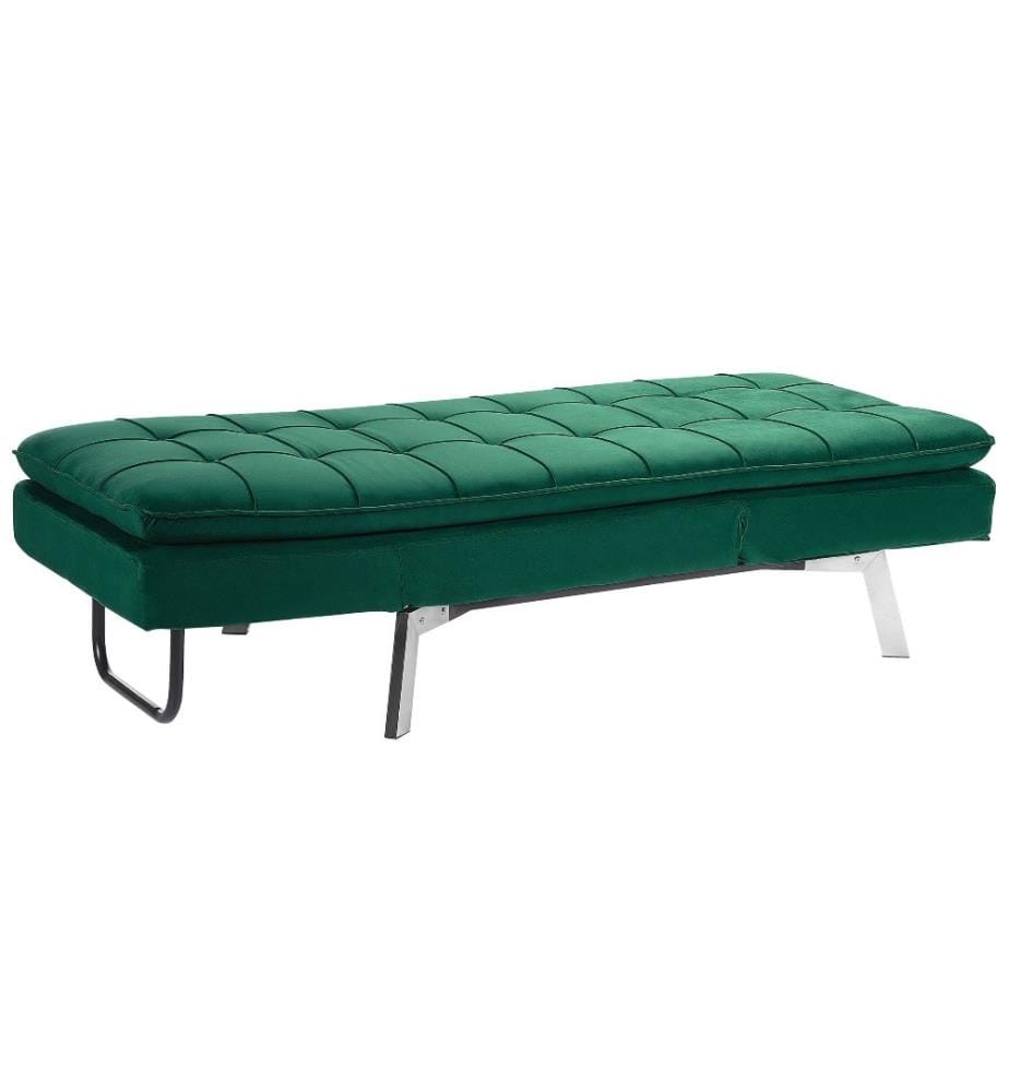 Chaise longue LOIRET Velours Vert émeraude