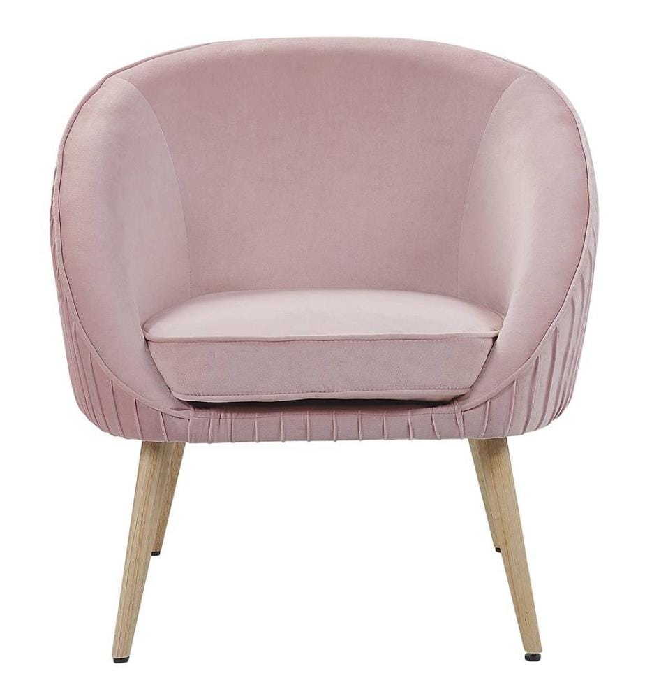 Sessel TROMSO Samtstoff Rosa