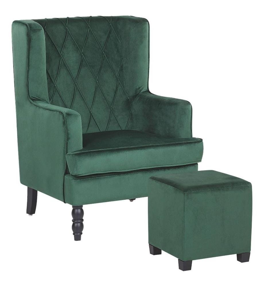 Fauteuil SANDSET Velours Vert foncé