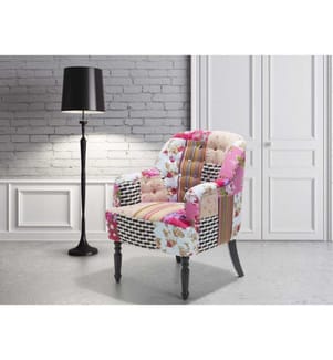 Fauteuil MANDAL Tissu Rose