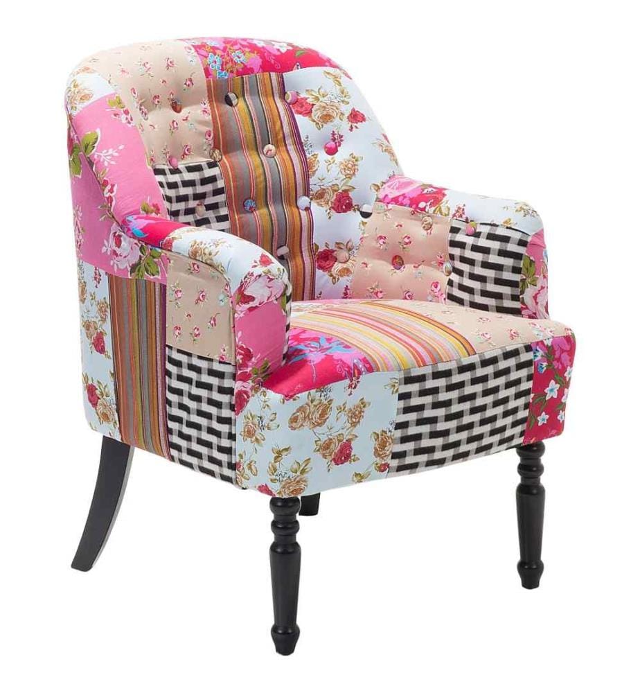 Sessel MANDAL Stoff Rosa