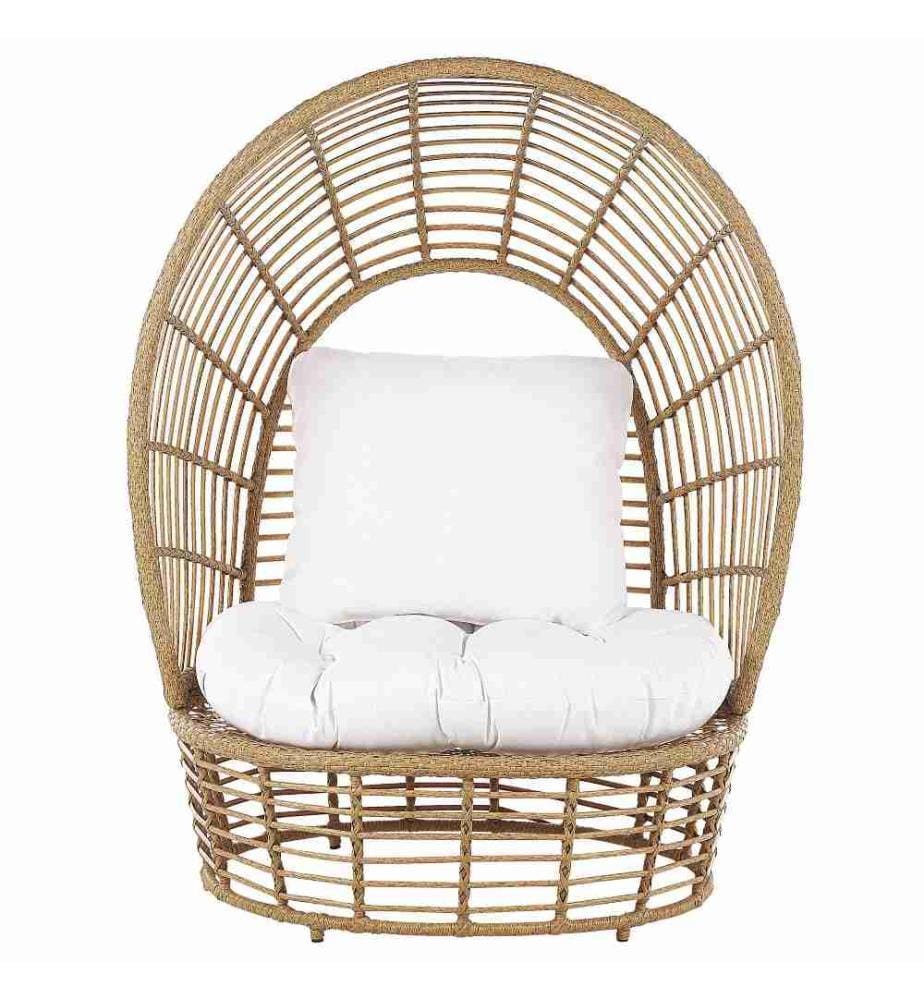 Fauteuil de jardin LIDO Rotin Beige