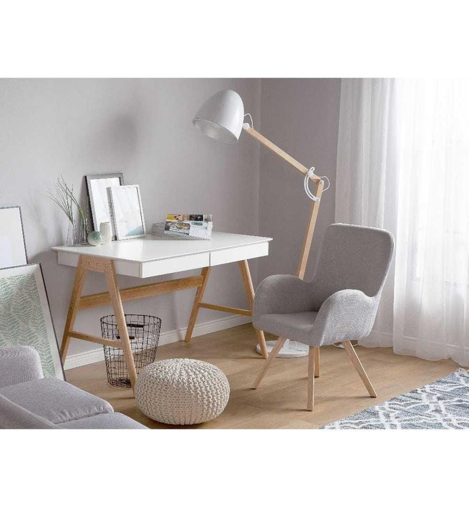 Sessel BJARN Stoff Hellgrau