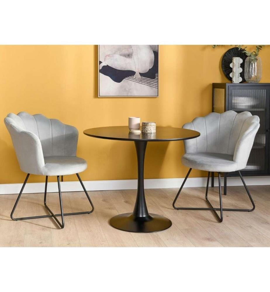 Sessel LOVELOCK Samtstoff Grau