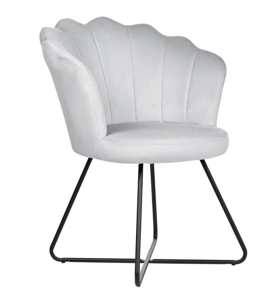 Sessel LOVELOCK Samtstoff Grau