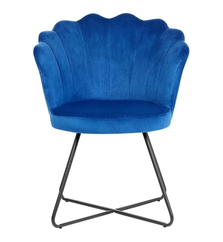 Sessel LOVELOCK Samtstoff Marineblau