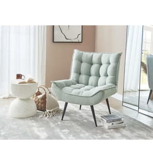 Poltrona ALVESTA Tessuto Verde menta