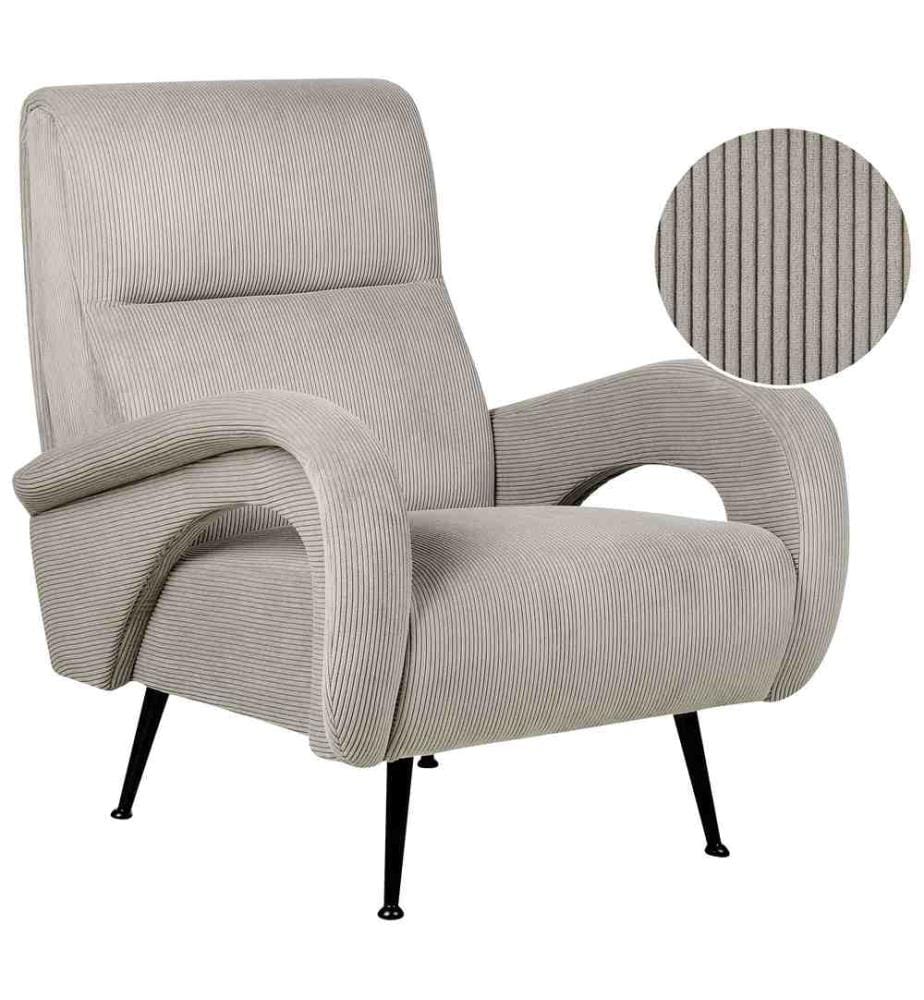 Sessel SVALOV Cord Grau
