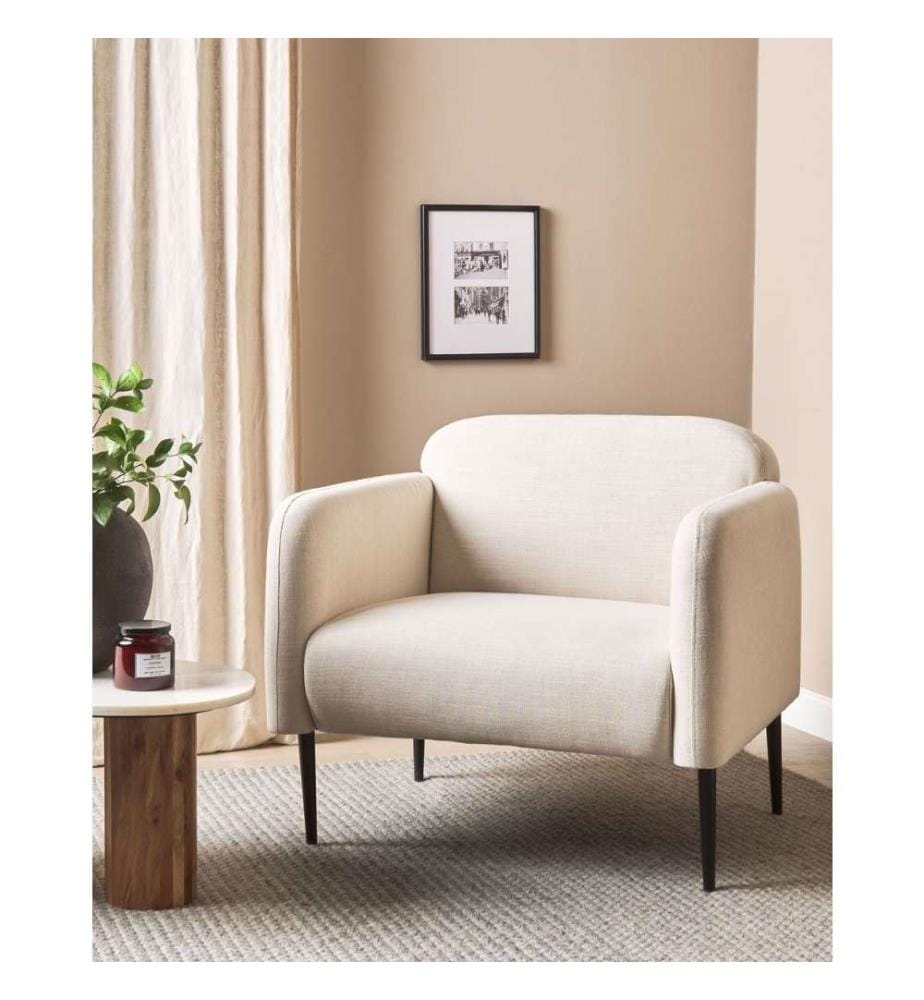 Armchair STOUBY Linen Light Beige