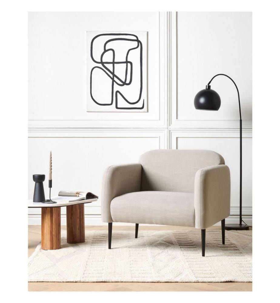 Fauteuil STOUBY Lin Taupe