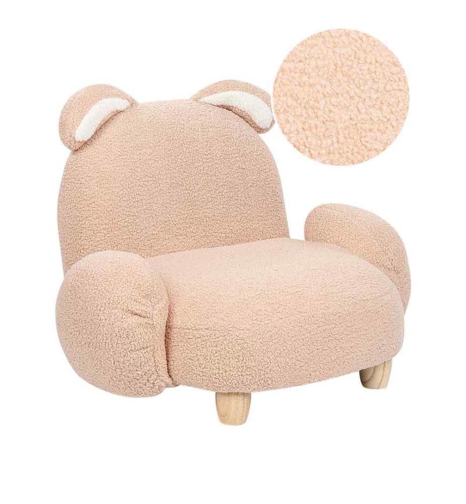 Fauteuil pour enfants Lapin KANNA Bouclé Beige