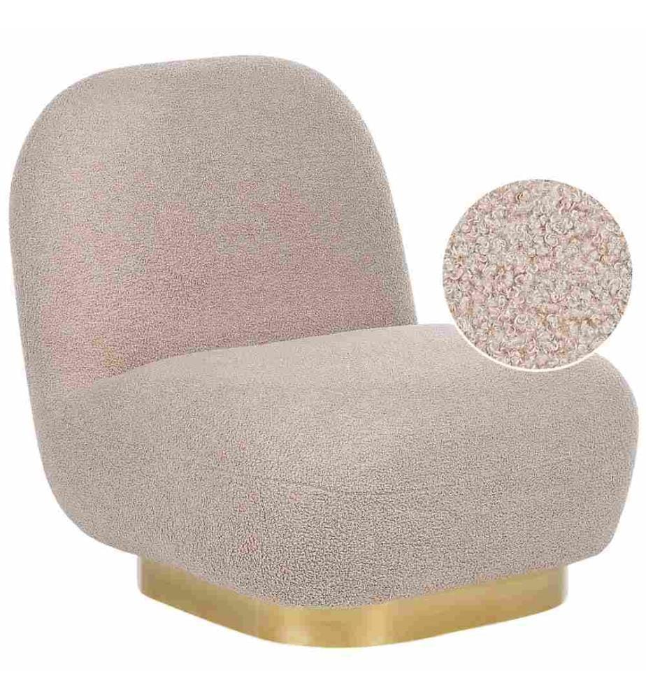 Fauteuil LOVIISA Bouclé Beige