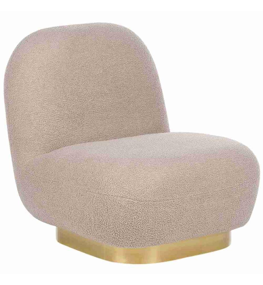 Fauteuil LOVIISA Bouclé Beige