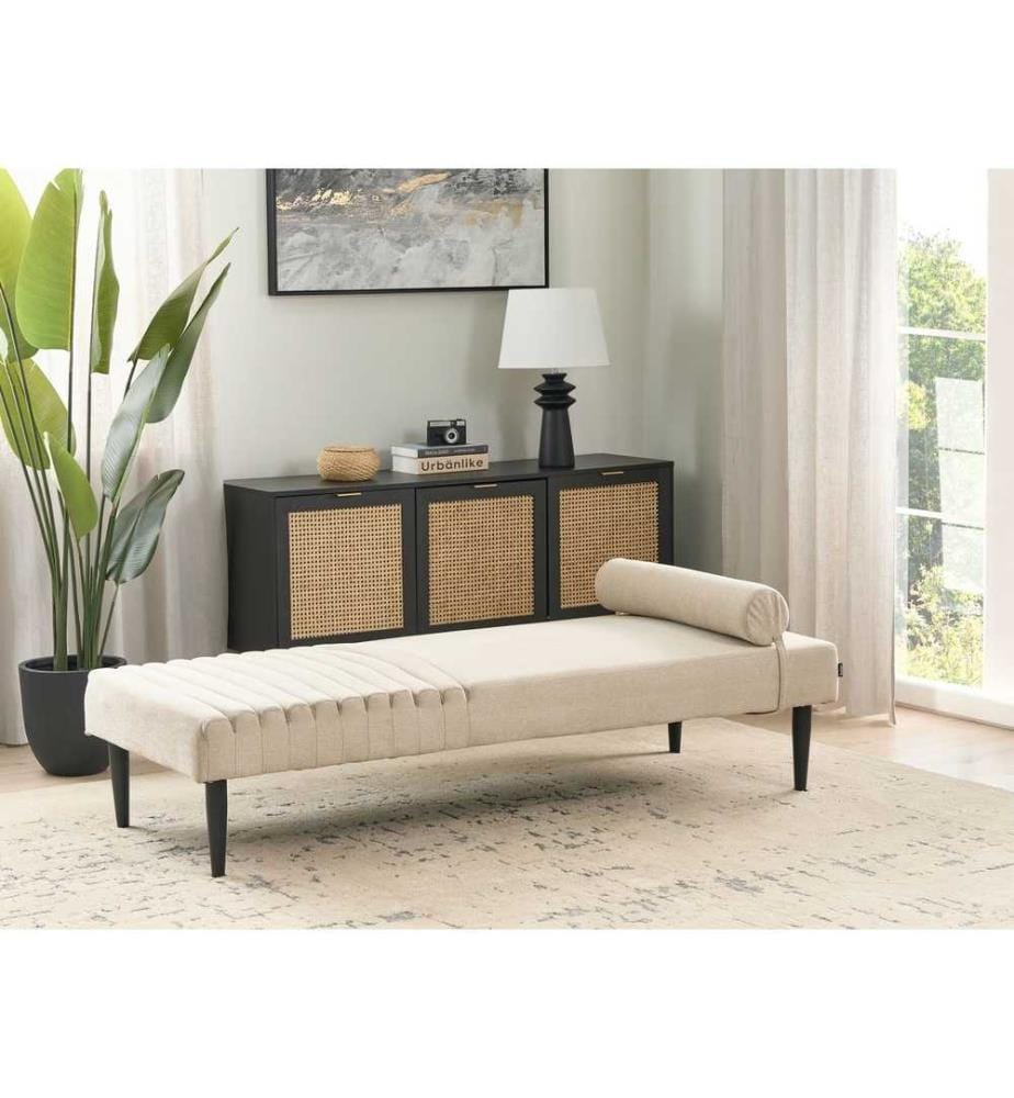 Chaise longue MAURIAC Tessuto Beige