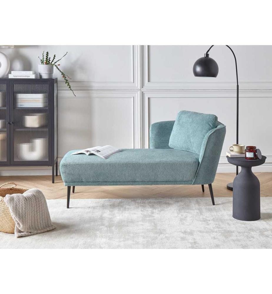 Chaise longue versione destra ARTHEZE Tessuto Blu