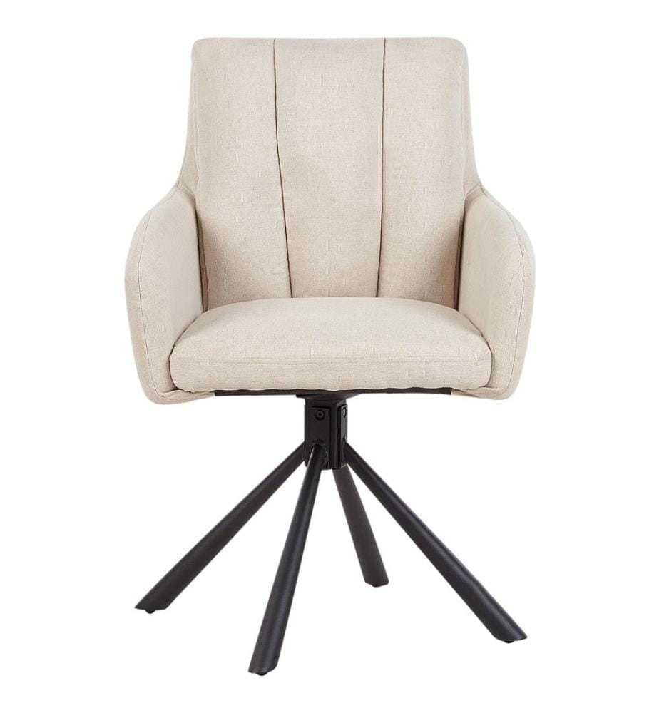 Lot de 2 chaises de salle à manger SARDOAL Tissu Beige