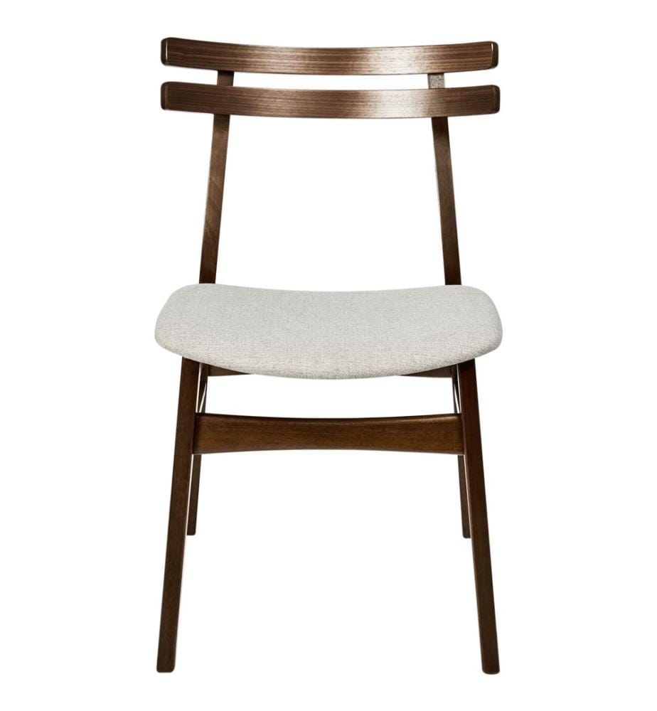 Esszimmerstuhl 2er Set CYNTHIANA Holz Braun / Hellbeige